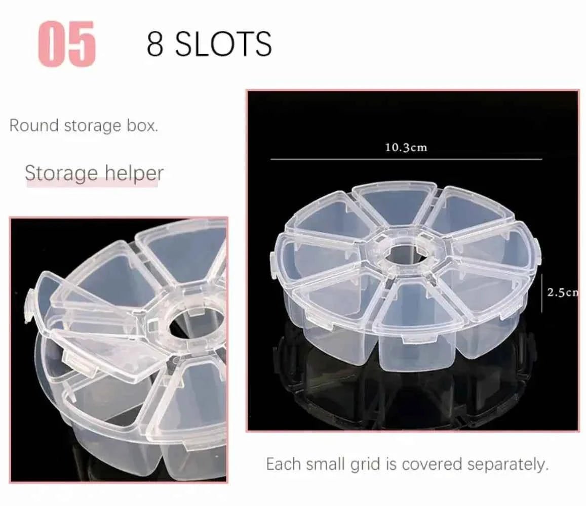 Transparent Plastic Storage Jewelry Box Compartment Adjustable Container For Beads Earring Box For Jewelry Rectangle Box Case - Shoppiline