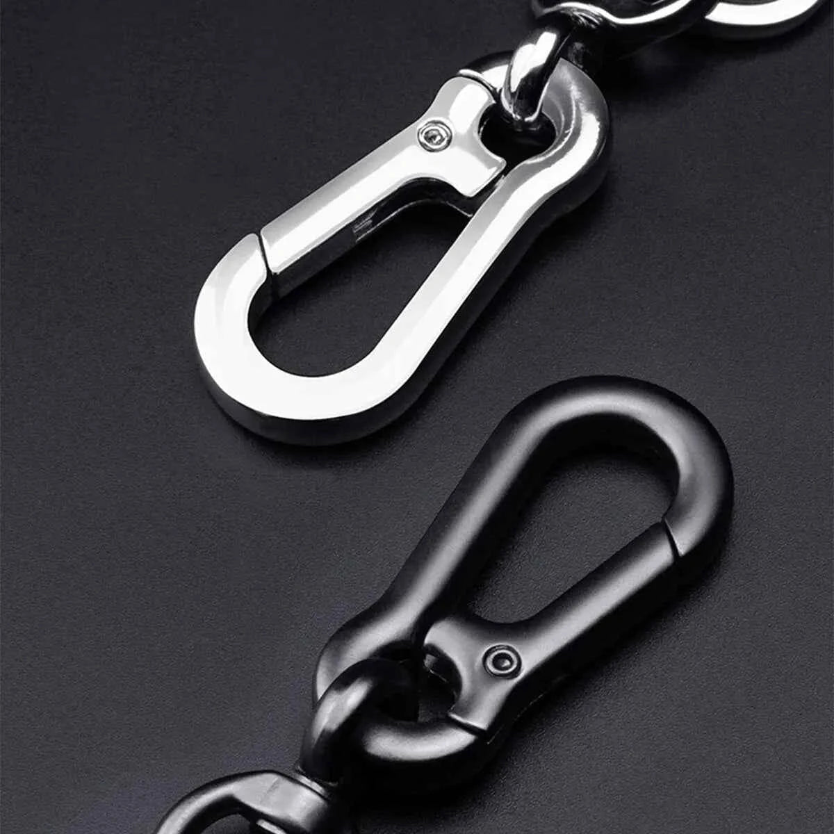Trendy DIY Mobile Phone Number Plate Pendant Keychain for Men Punk Simple Woven Leather Rope Anti - lost Car Key Chain Accessories - Shoppiline