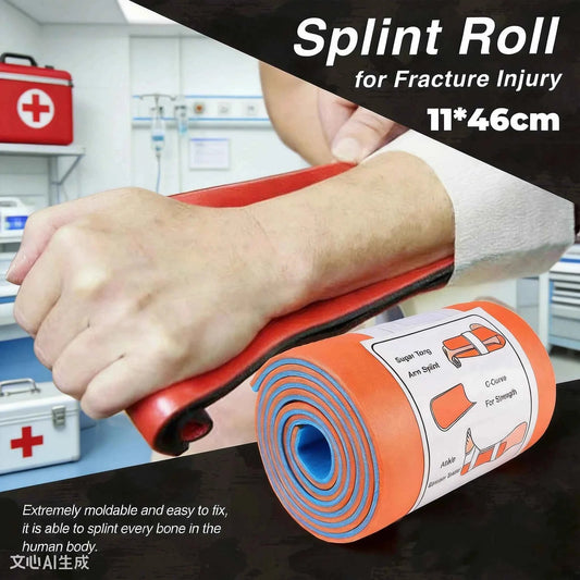 Universal Aluminum Splint Roll: Medical - Grade Polymer for Emergency Bone Fixation in Outdoor Survival Kits - Shoppiline