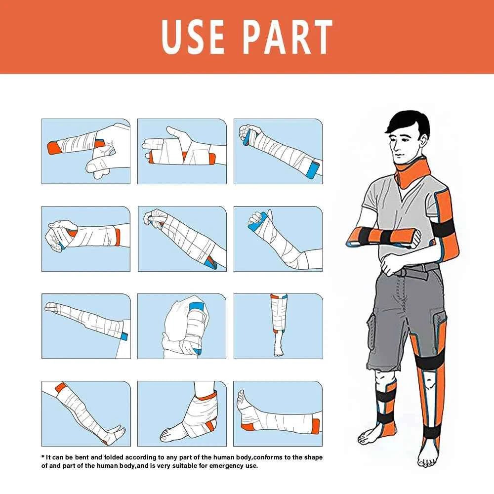 Universal Aluminum Splint Roll: Medical - Grade Polymer for Emergency Bone Fixation in Outdoor Survival Kits - Shoppiline