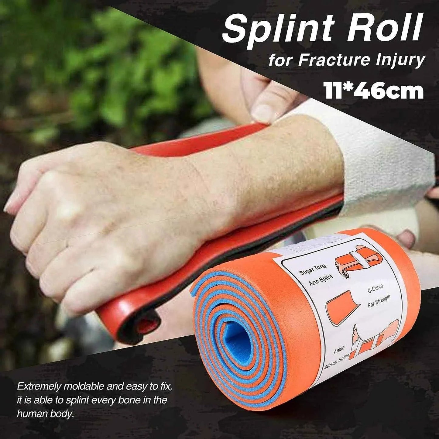 Universal Aluminum Splint Roll: Medical - Grade Polymer for Emergency Bone Fixation in Outdoor Survival Kits - Shoppiline