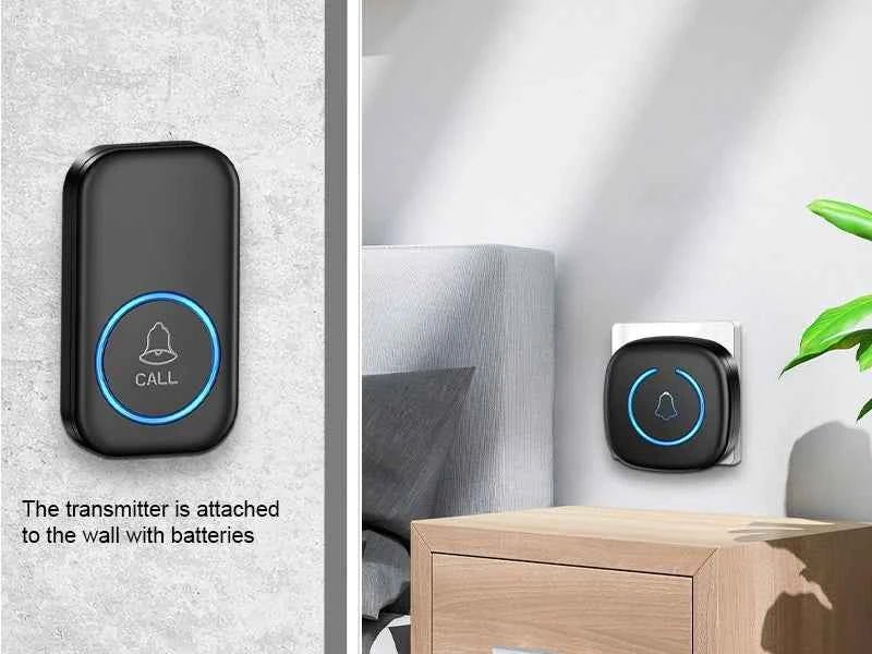 Wireless Doorbell Intelligent Welcome Door Bell 300M/984 FT Remote 60 Songs Melodies Home Smart Doorbell US EU UK Plug Optional - Shoppiline